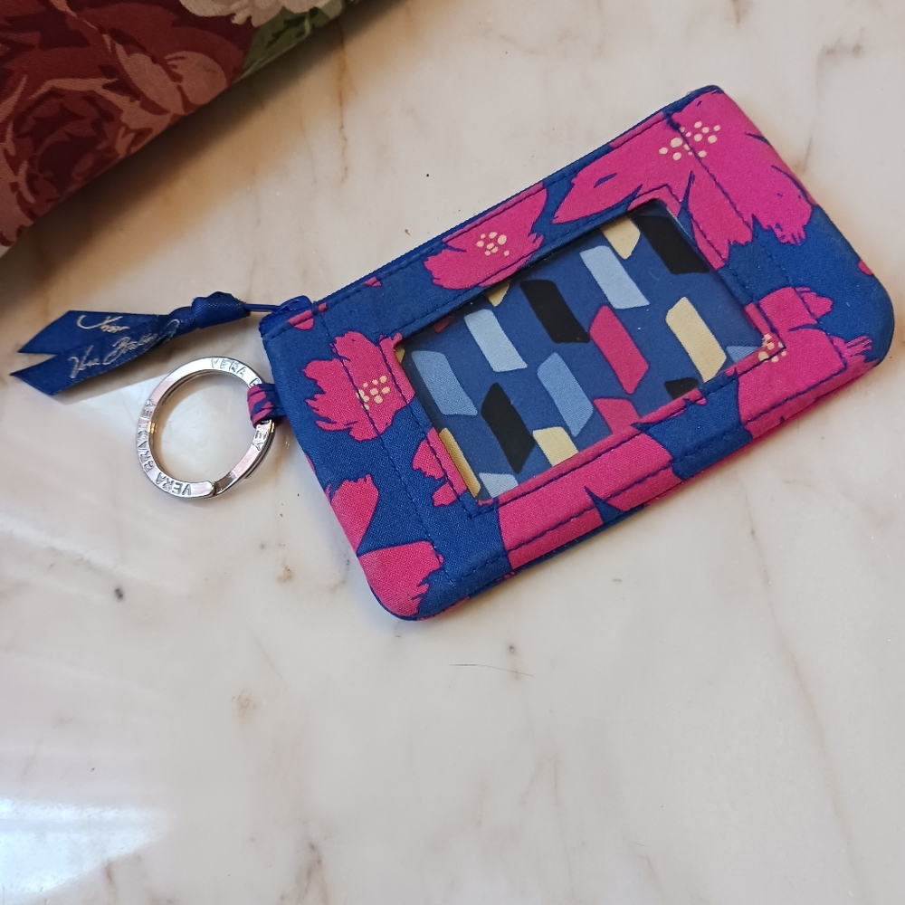 Vera Bradley 2016 Art Poppies Purse, Quilted Cotton Small Wallet